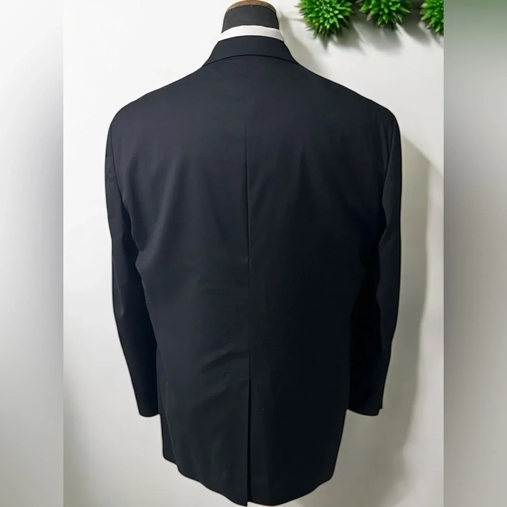 Stafford Elegant Black Men's Blazer 100% Wool. Smart Blazer☑️
